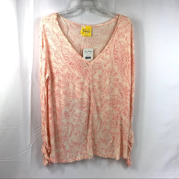 Free People Tops - Free People Sahara Printed Asymmetrical Hem Top S